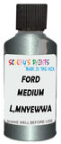 Detail brush applying Grey Metallic to a small door scratch on an Ford Galaxy, clean OEM finish