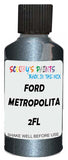 Detail brush applying Grey Metallic to a small door scratch on an Ford Australia Ranger, clean OEM finish