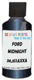 Detail brush applying Black Metallic to a small door scratch on an Ford Thunderbird, clean OEM finish