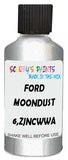 Detail brush applying Silver Metallic to a small door scratch on an Ford Fiesta, clean OEM finish