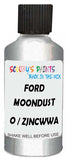 Detail brush applying Silver Metallic to a small door scratch on an Ford Focus Electric, clean OEM finish