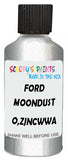 Detail brush applying Silver Metallic to a small door scratch on an Ford Fiesta Courier, clean OEM finish