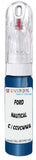10ml–30ml touch-up kit for Ford Fiesta Van chips and scratches, precise colour match to Nautical Blue Metallic C / Ccvcwwa