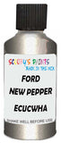 Detail brush applying Silver Metallic to a small door scratch on an Ford Ranger, clean OEM finish