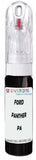 10ml–30ml touch-up kit for Ford Maverick chips and scratches, precise colour match to Panther Black Metallic Pa