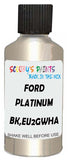 Detail brush applying Silver Metallic to a small door scratch on an Ford Explorer, clean OEM finish