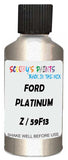 Detail brush applying Silver Metallic to a small door scratch on an Ford Falcon, clean OEM finish