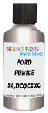 Detail brush applying Silver Metallic to a small door scratch on an Ford Econoline, clean OEM finish