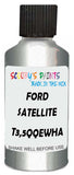 Detail brush applying Silver Metallic to a small door scratch on an Ford Explorer, clean OEM finish