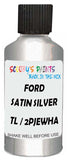 Detail brush applying Silver Metallic to a small door scratch on an Ford Mustang Gt Feature Car, clean OEM finish