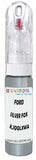 10ml–30ml touch-up kit for Ford Fiesta chips and scratches, precise colour match to Silver Fox Pearl 4C K,Jqqlxwa