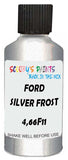 Detail brush applying Silver Metallic to a small door scratch on an Ford Thunderbird, clean OEM finish