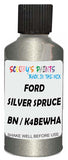 Detail brush applying Silver Metallic to a small door scratch on an Ford F-Series F-250/550 Limited, clean OEM finish