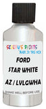 Detail brush applying White Metallic to a small door scratch on an Ford F-Series F-250/550 Limited, clean OEM finish