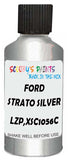 Detail brush applying Grey Metallic to a small door scratch on an Ford Transit, clean OEM finish