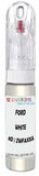 10ml–30ml touch-up kit for Ford Elite chips and scratches, precise colour match to White 9D / Zwfaxxa