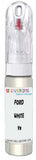 10ml–30ml touch-up kit for Ford Festiva chips and scratches, precise colour match to White Y8
