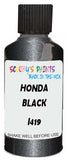 Detail brush applying Black Metallic to a small door scratch on an Honda Accord, clean OEM finish