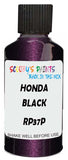 Detail brush applying Black Metallic to a small door scratch on an Honda Life, clean OEM finish
