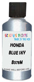 Detail brush applying White Metallic to a small door scratch on an Honda Freed, clean OEM finish