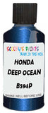 Detail brush applying Blue Metallic to a small door scratch on an Honda Vezel, clean OEM finish