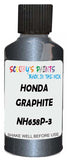 Detail brush applying Grey Metallic to a small door scratch on an Honda Accord, clean OEM finish