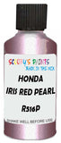 Detail brush applying Red Metallic to a small door scratch on an Honda Jazz, clean OEM finish