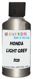 Detail brush applying Grey Metallic to a small door scratch on an Honda Cr-V, clean OEM finish