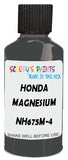 Detail brush applying Silver Solid to a small door scratch on an Honda Civic, clean OEM finish