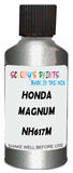 Detail brush applying Silver Metallic to a small door scratch on an Honda Civic, clean OEM finish