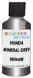 Detail brush applying Grey Metallic to a small door scratch on an Honda Electric Vehicle, clean OEM finish