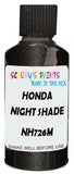 Detail brush applying Black Metallic to a small door scratch on an Honda Fr-V, clean OEM finish