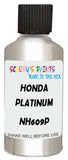 Detail brush applying White Metallic to a small door scratch on an Honda Vezel, clean OEM finish