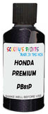 Detail brush applying Black Metallic to a small door scratch on an Honda Elysion Prestige, clean OEM finish