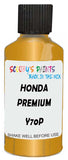 Detail brush applying Yellow Metallic to a small door scratch on an Honda Vezel, clean OEM finish