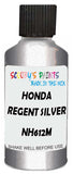 Detail brush applying Silver Metallic to a small door scratch on an Honda Accord, clean OEM finish