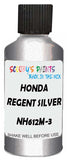 Detail brush applying Silver Metallic to a small door scratch on an Honda Accord, clean OEM finish
