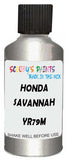 Detail brush applying Grey Metallic to a small door scratch on an Honda Capa, clean OEM finish