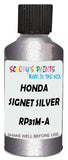 Detail brush applying Silver Metallic to a small door scratch on an Honda Accord, clean OEM finish