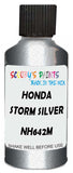 Detail brush applying Silver Metallic to a small door scratch on an Honda Vamos, clean OEM finish