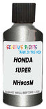 Detail brush applying Grey Metallic to a small door scratch on an Honda Hr-V, clean OEM finish
