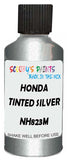 Detail brush applying Silver Metallic to a small door scratch on an Honda Vezel, clean OEM finish