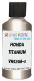 Detail brush applying Grey Metallic to a small door scratch on an Honda Civic, clean OEM finish