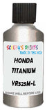 Detail brush applying Grey Metallic to a small door scratch on an Honda Civic, clean OEM finish