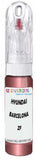 10ml–30ml touch-up kit for Hyundai Excel chips and scratches, precise colour match to Barcelona Red Metallic Zf