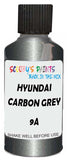 Detail brush applying Grey Metallic to a small door scratch on an Hyundai Elantra, clean OEM finish