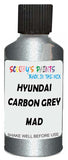 Detail brush applying Silver Metallic to a small door scratch on an Hyundai Elantra, clean OEM finish