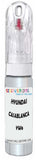 10ml–30ml touch-up kit for Hyundai Genesis chips and scratches, precise colour match to Casablanca White Pearl Yw6
