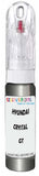10ml–30ml touch-up kit for Hyundai I20 chips and scratches, precise colour match to Crystal White Gt