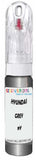 10ml–30ml touch-up kit for Hyundai Elantra chips and scratches, precise colour match to Grey 9Y